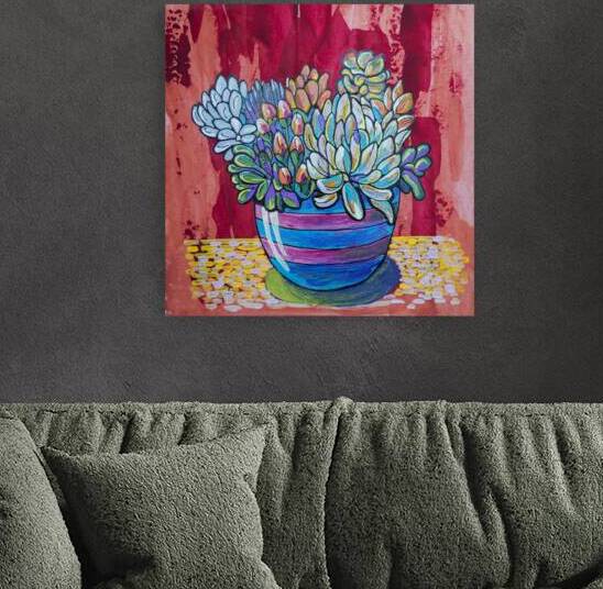 original illustration of flowers in mixed media style and paper texture by Ariadna-de-Raadt