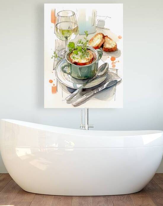 watercolor in sketch style cooking poster  by Ariadna-de-Raadt