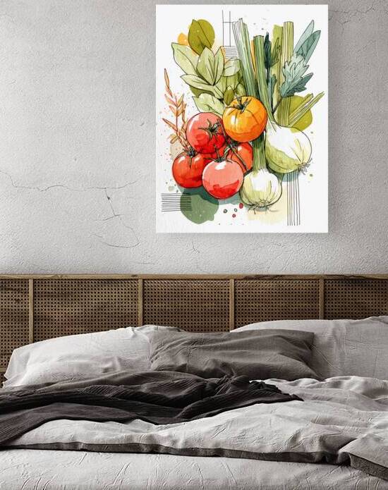 watercolor in sketch style cooking poster  by Ariadna-de-Raadt