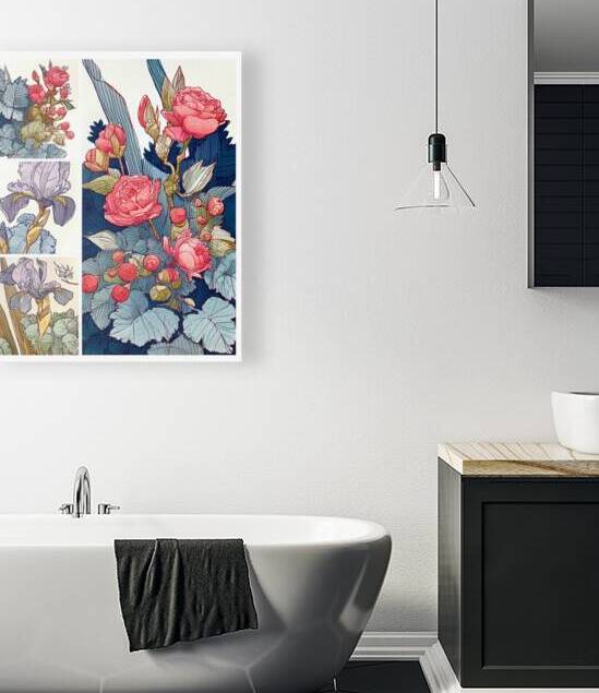 garden flowers illustration  by Ariadna-de-Raadt