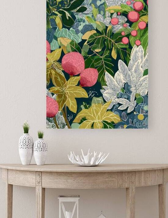 exotic flowers illustration  by Ariadna-de-Raadt