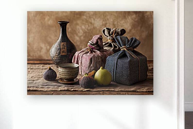 Traditional oriental arts : Folded furoshiki wraps  by Ariadna-de-Raadt