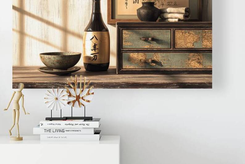 Traditional oriental arts: sake cup mended with kintsugi gold by Ariadna-de-Raadt
