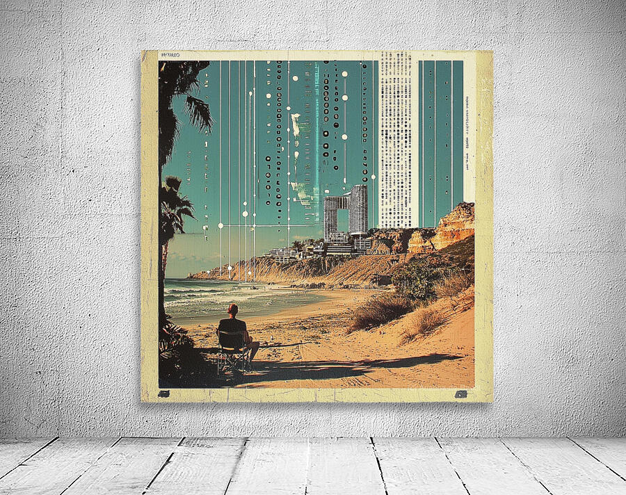 Stylish retro poster with graphic elements Wall Preview