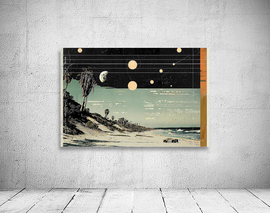 Stylish retro poster with graphic elements Wall Preview