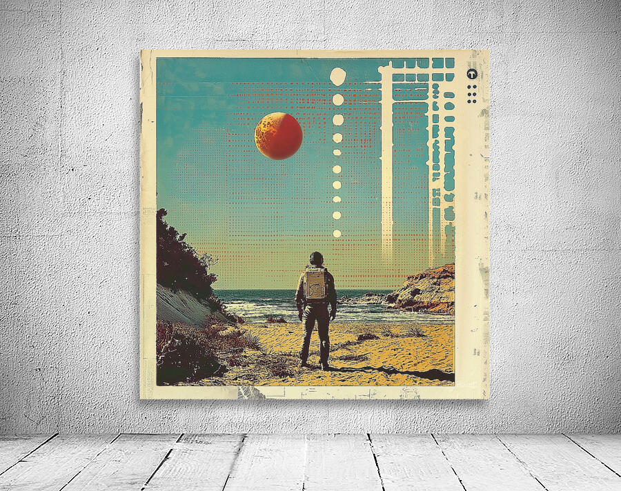 Stylish retro poster with graphic elements Wall Preview