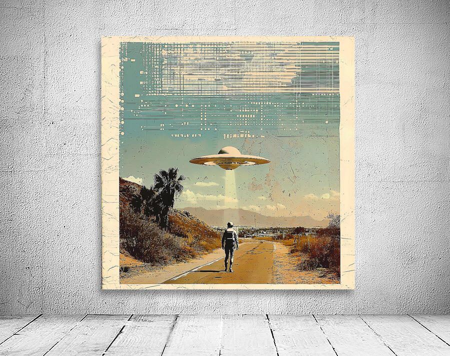 Stylish retro poster with graphic elements Wall Preview