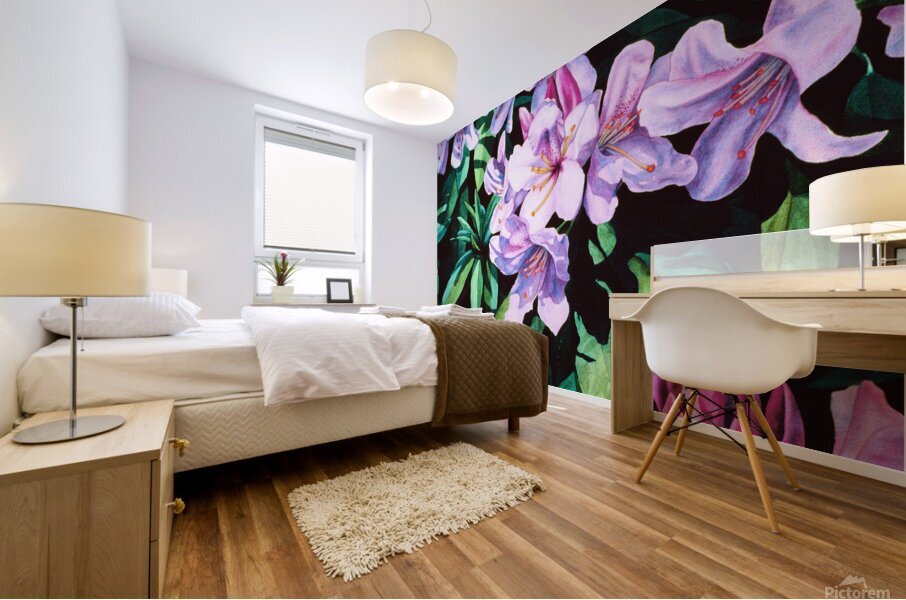 Rhodies Mural print