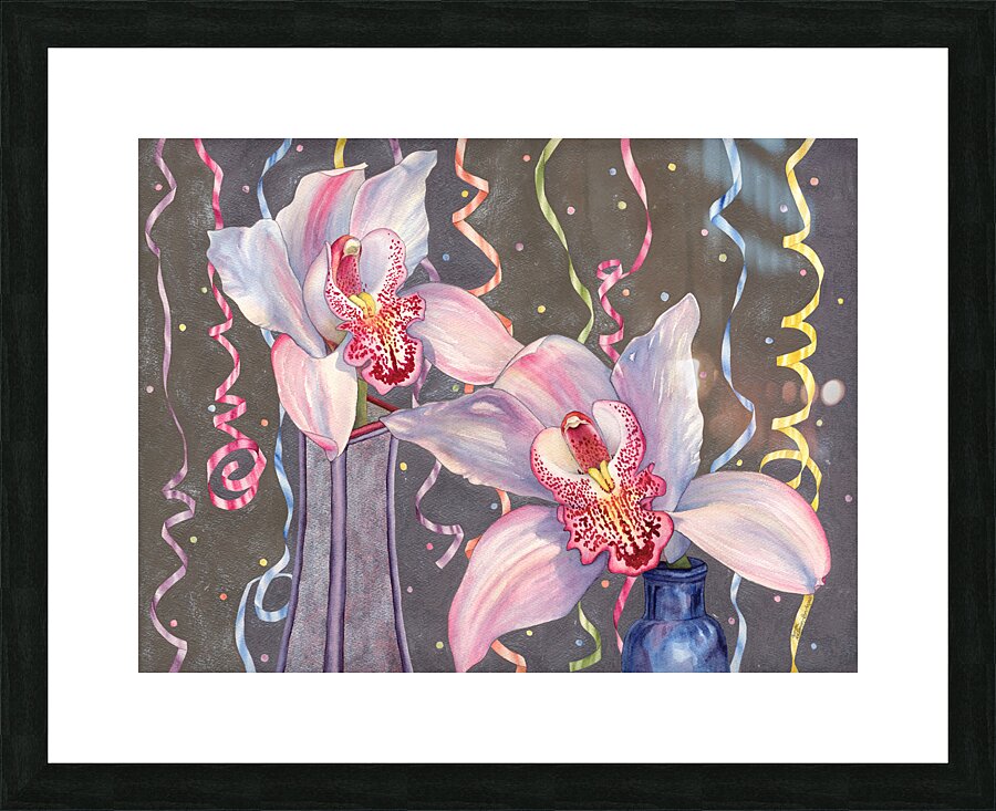 Party Orchids Picture Frame print