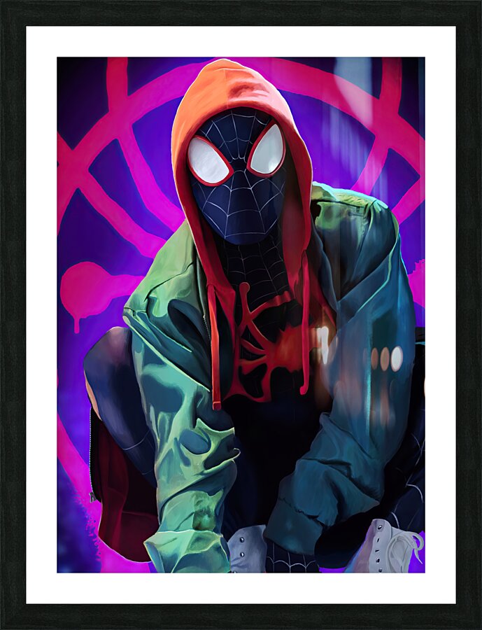 spiderman-verse Picture Frame print