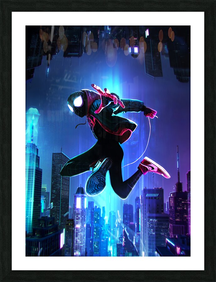 spiderman-verse Picture Frame print