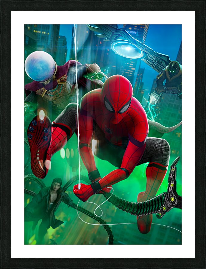 spiderman-verse Picture Frame print