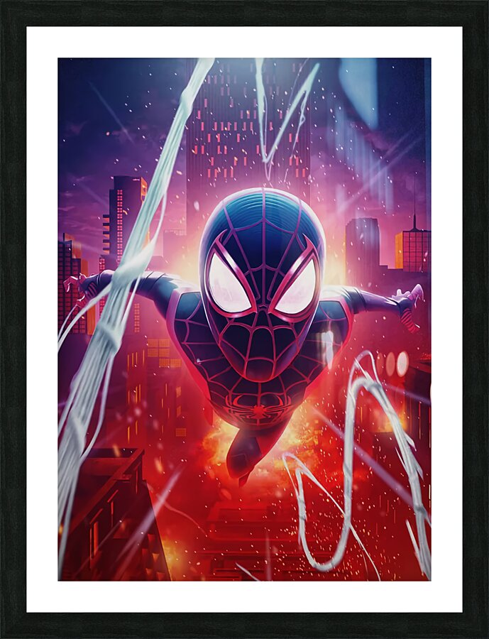 spiderman-verse Picture Frame print