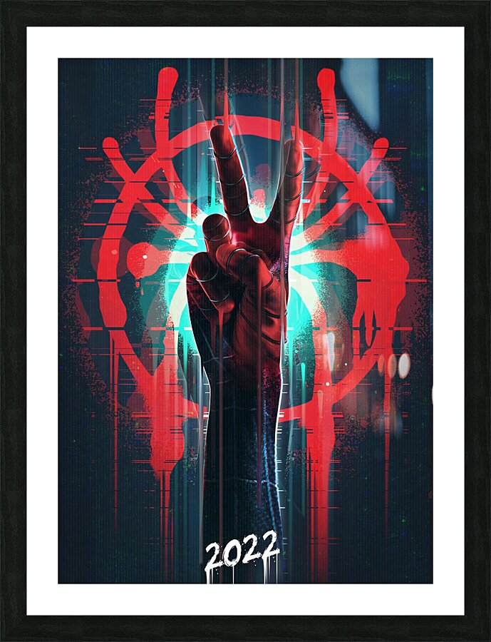 spiderman-verse Picture Frame print