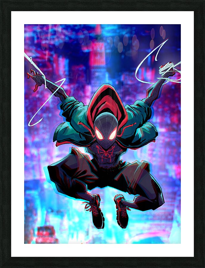 spiderman-verse Picture Frame print