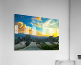 sunset in Meteora Acrylic Print