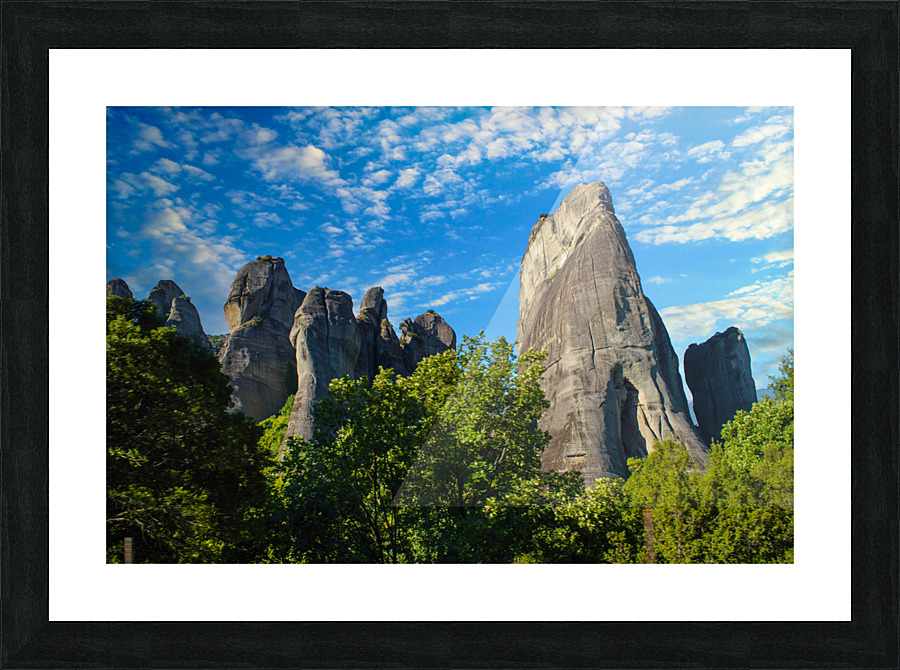Greece Meteora Picture Frame print