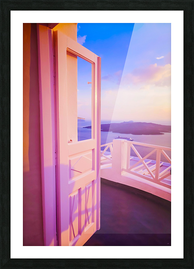 Santorini Picture Frame print
