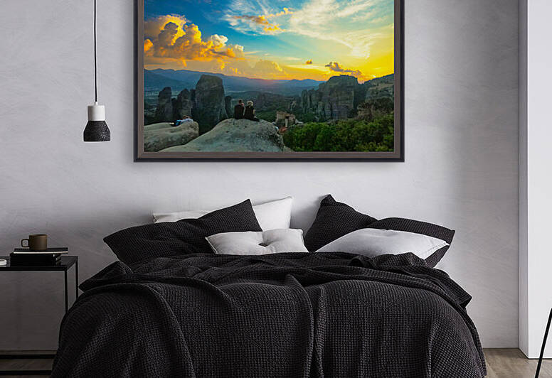 sunset in Meteora by haroulita