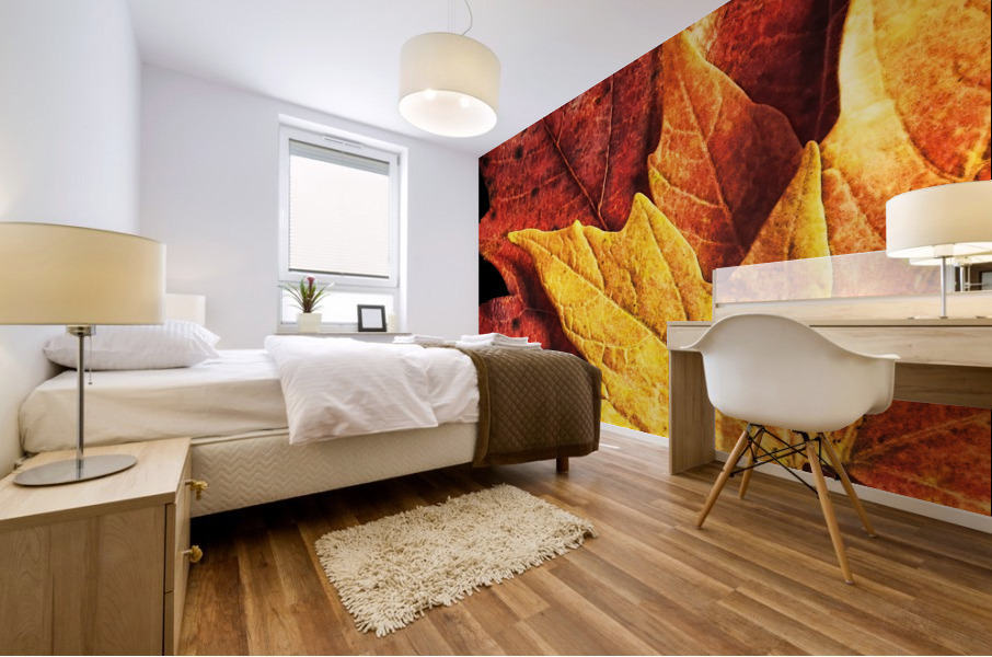 Fall Maple Leaves 2 Mural print