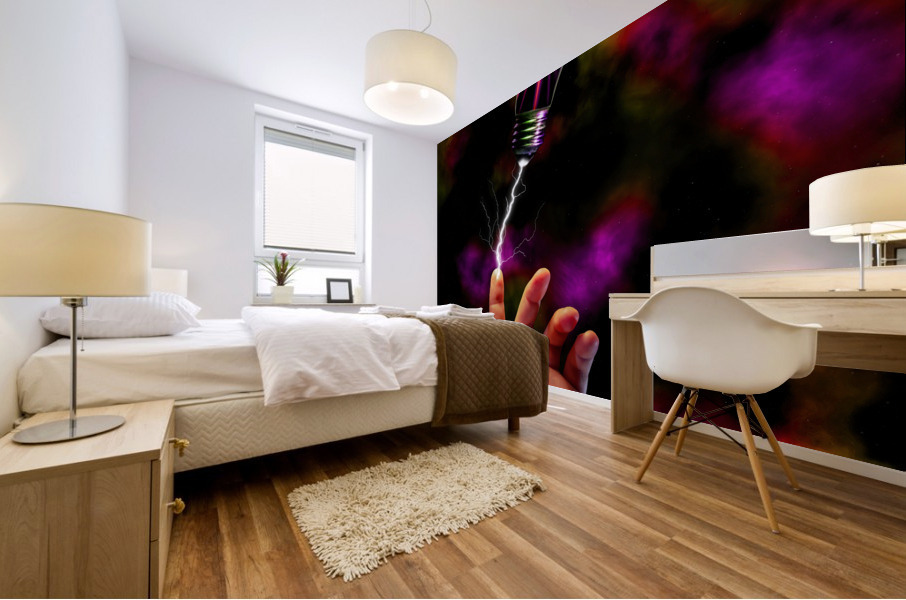 Star Bulb Mural print