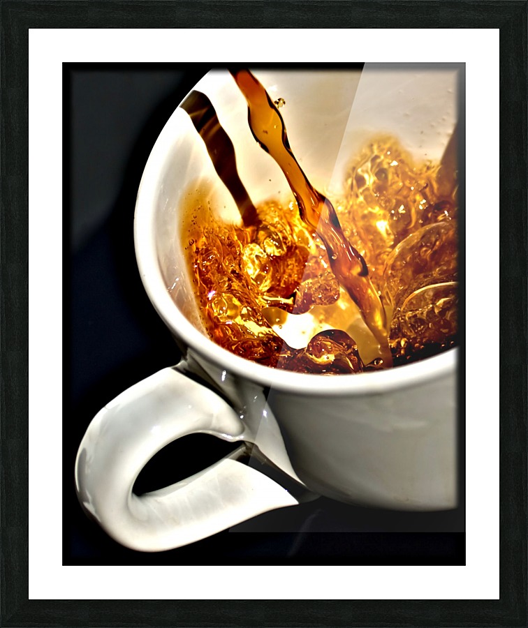 Coffee Pour  Picture Frame print