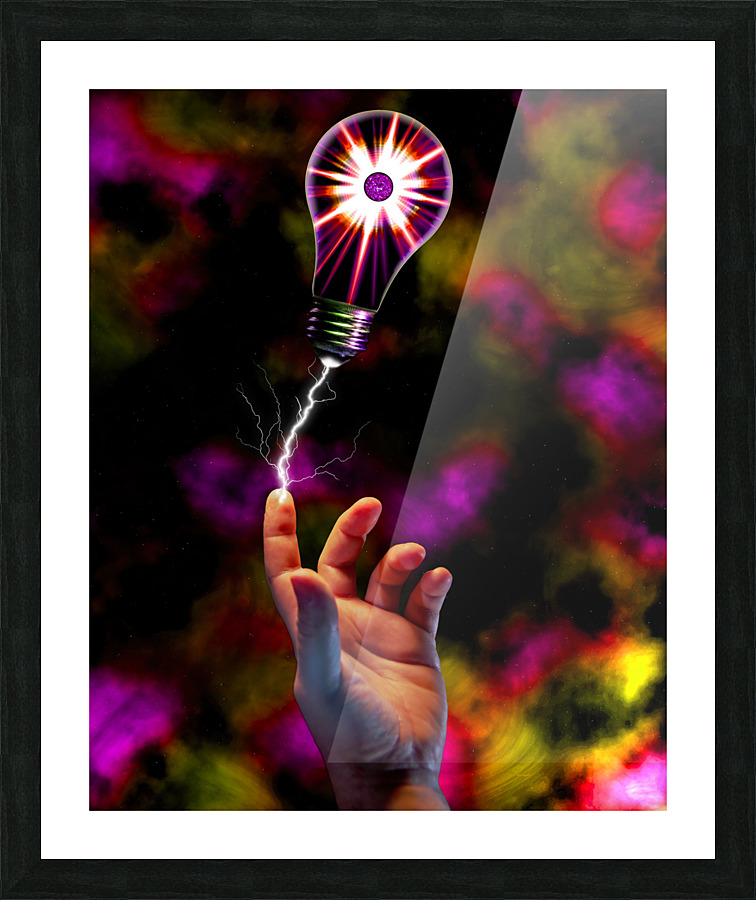 Star Bulb Picture Frame print