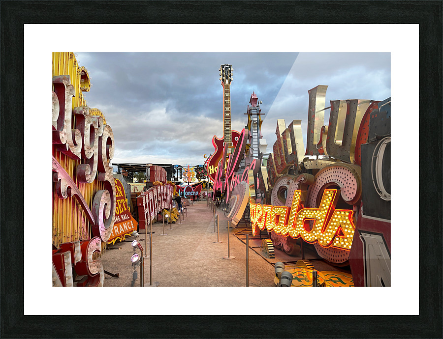 Vegas Past Picture Frame print