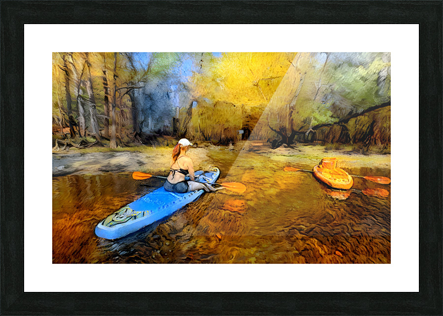 River Picture Frame print