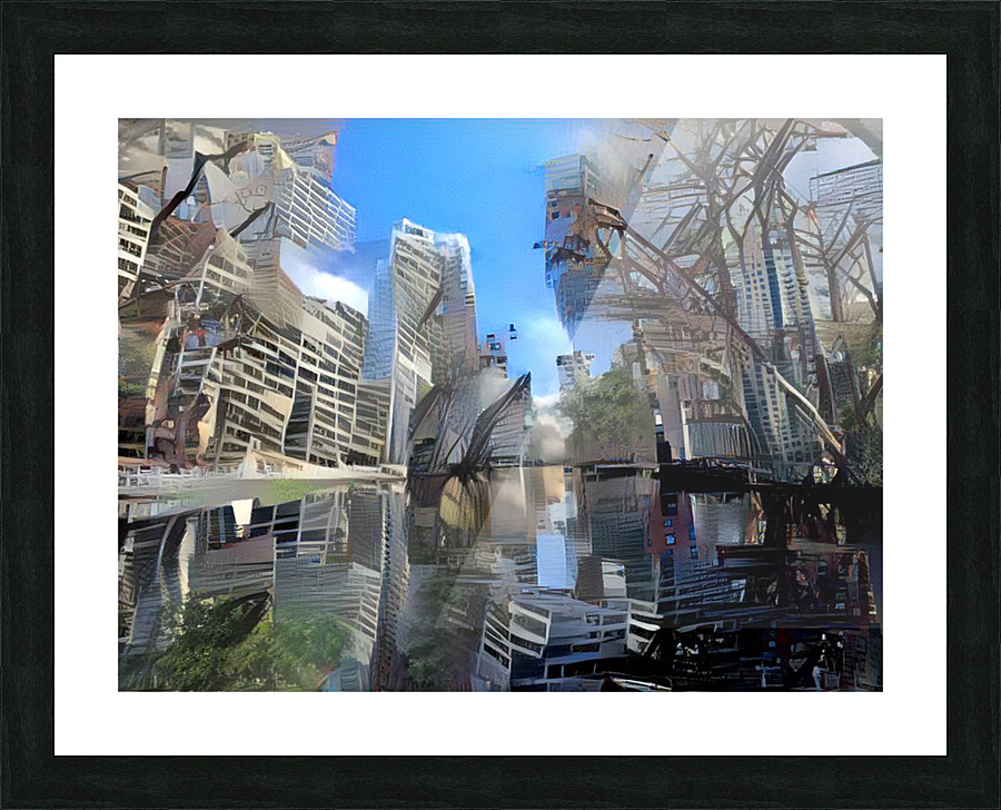 Urban Trees Picture Frame print