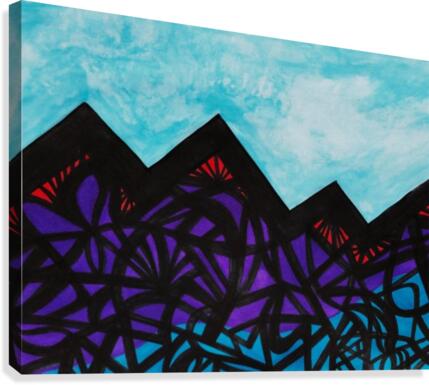 Peaks n Fluff Canvas Print