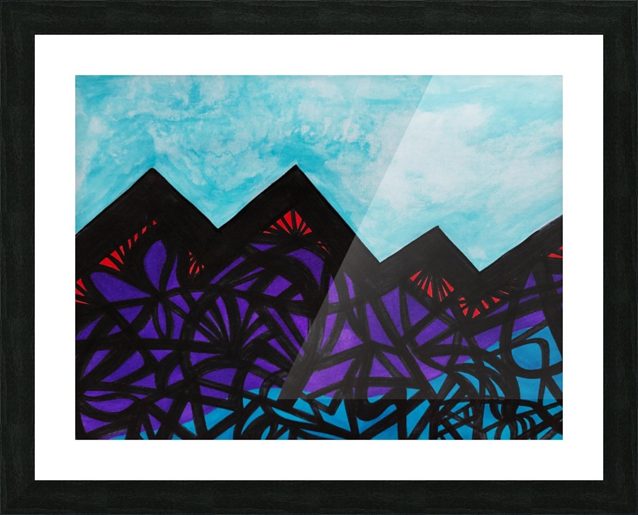 Peaks n Fluff Picture Frame print