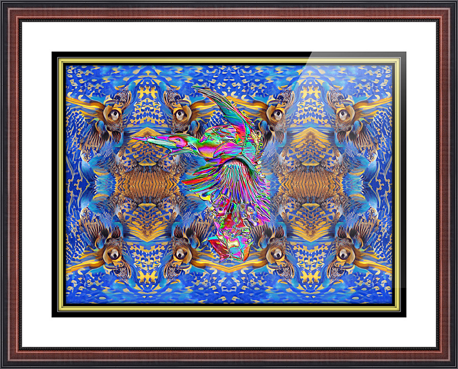 Bright Bird Picture Frame print