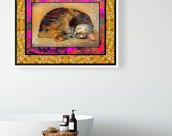 Cat Dreaming by constance lowery