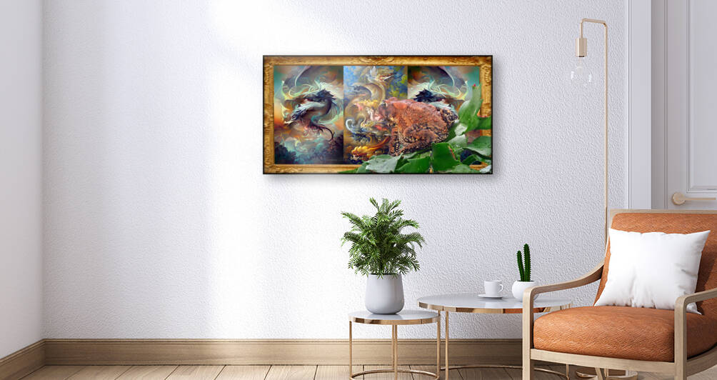 Toad Looking At Artwork by constance lowery