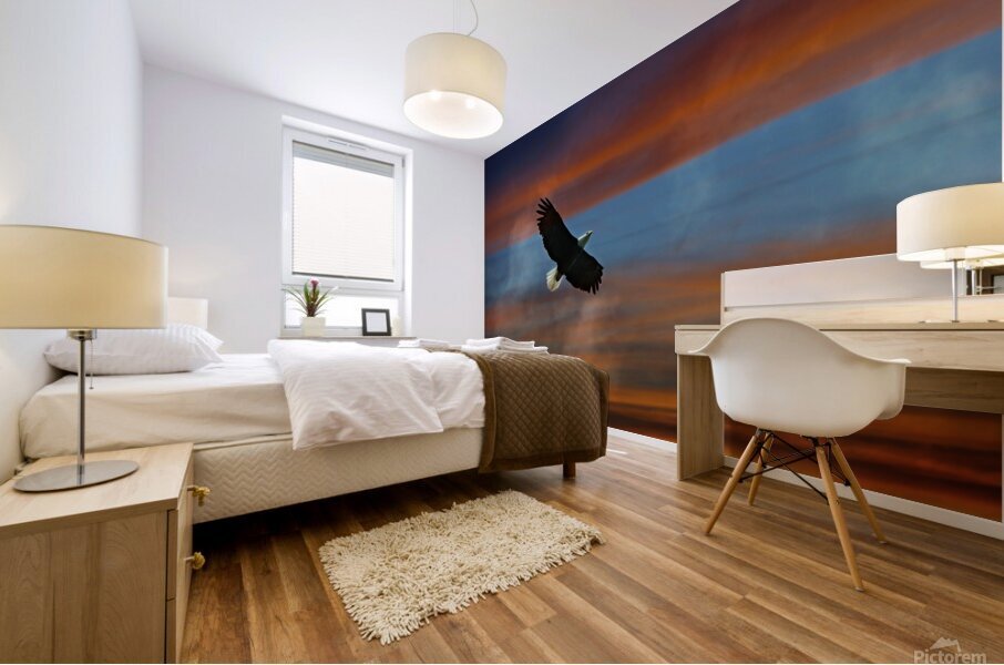 Drifting on the Wind Mural print