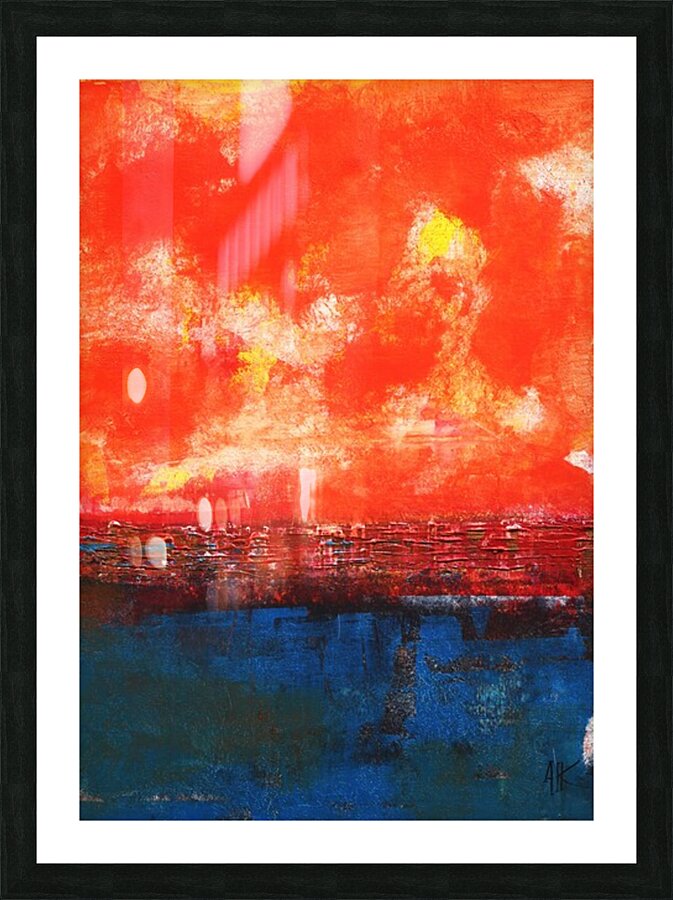Raging Clouds Picture Frame print