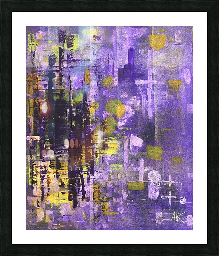 Purple Dreams Picture Frame print