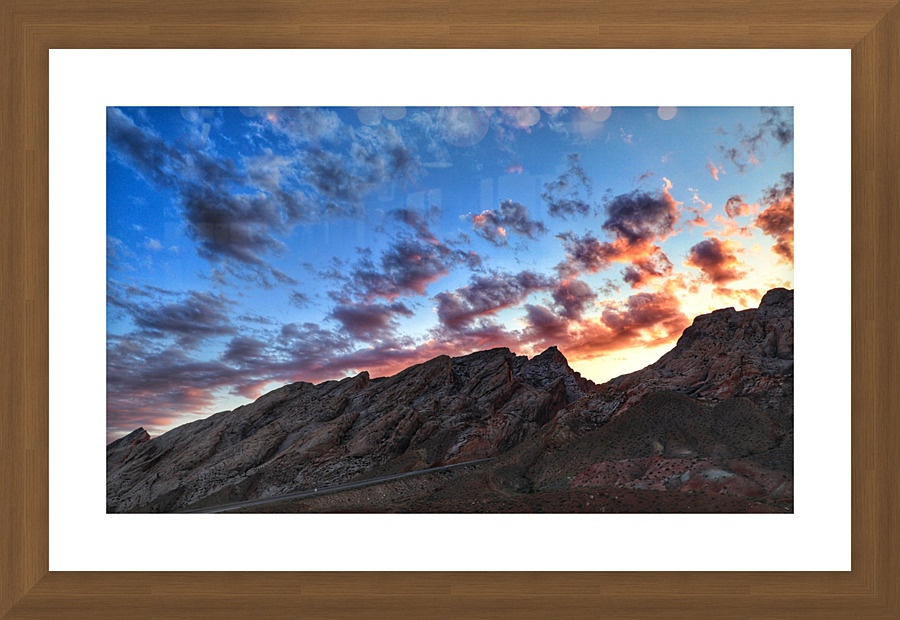 Encroaching nightfall Picture Frame print