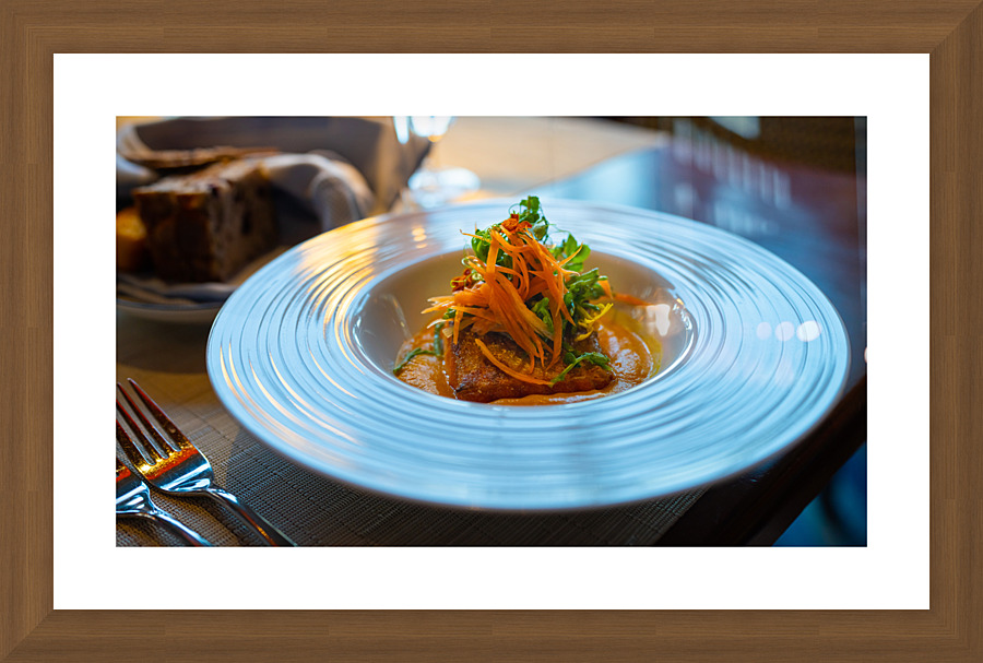 Salmon Is Served Picture Frame print