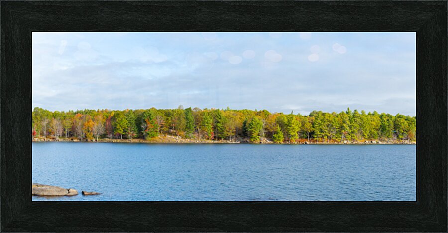 Fall Shoreline Picture Frame print