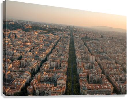 Barcelona City 14 Canvas Print