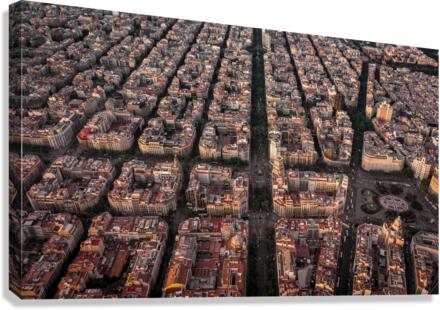 Barcelona City 1 Canvas Print