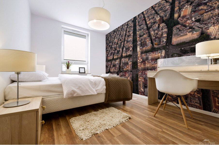Barcelona City 1 Mural print