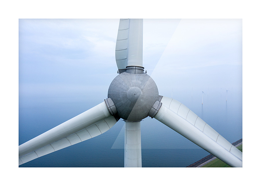 Wind Turbine 1 Picture Frame print