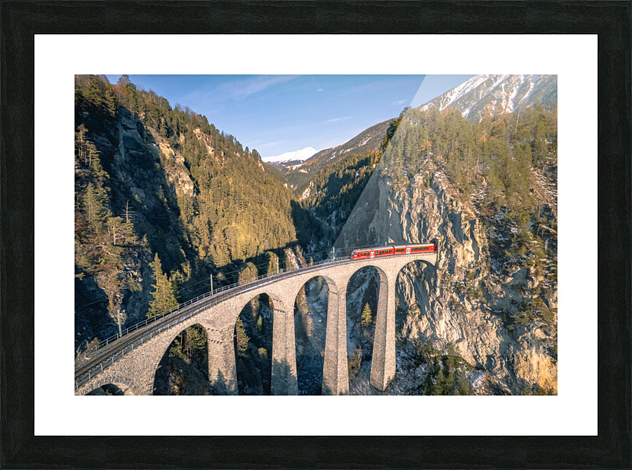 Switzerland Trains 3 Picture Frame print