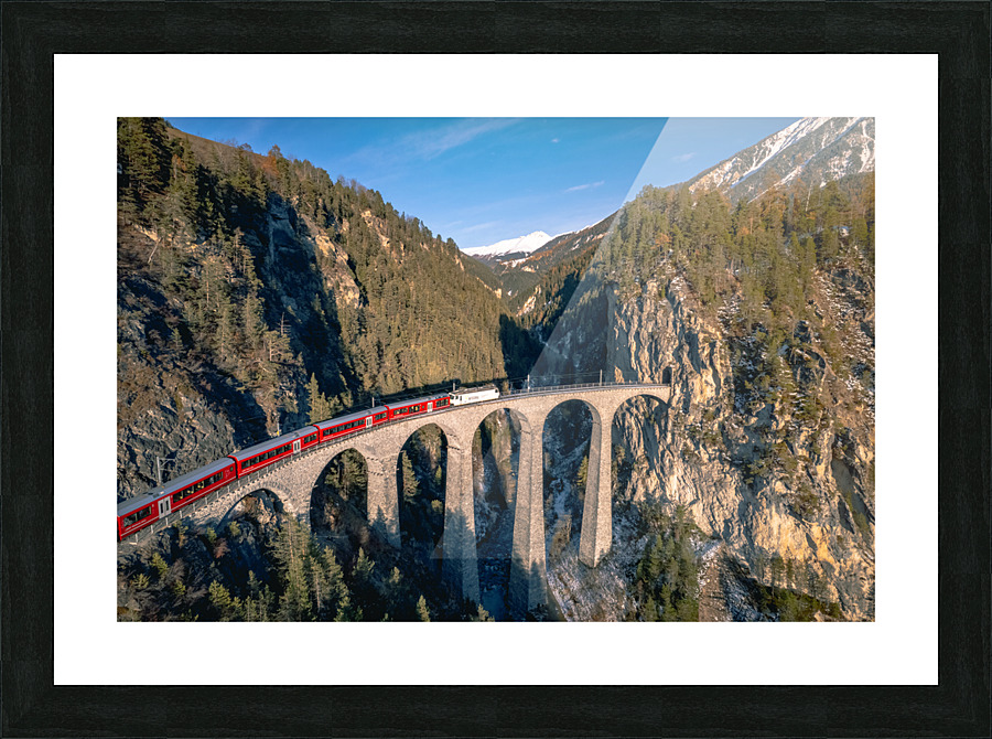 Switzerland Trains 5 Picture Frame print