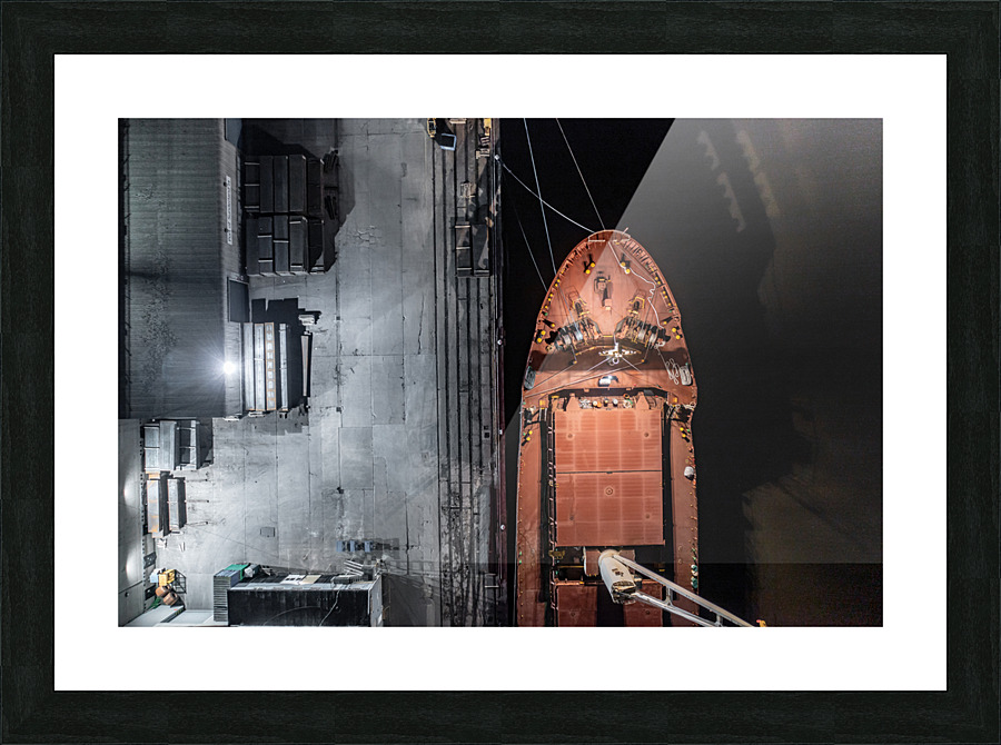 Shipping Docks 12 Picture Frame print