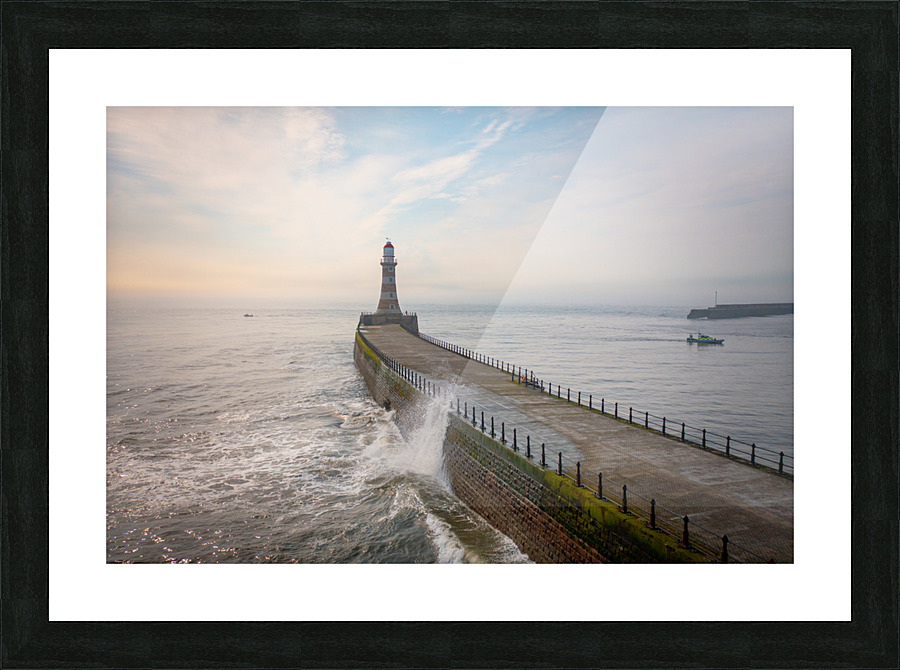 Roker Lighthouse 2 Picture Frame print