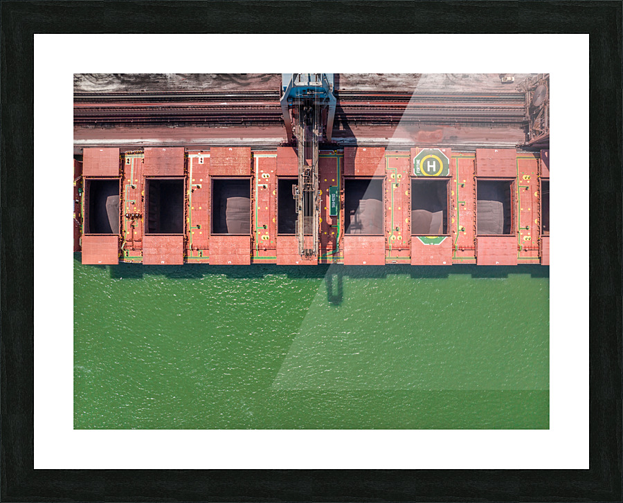 Bulk Carrier Offloading 11 Picture Frame print